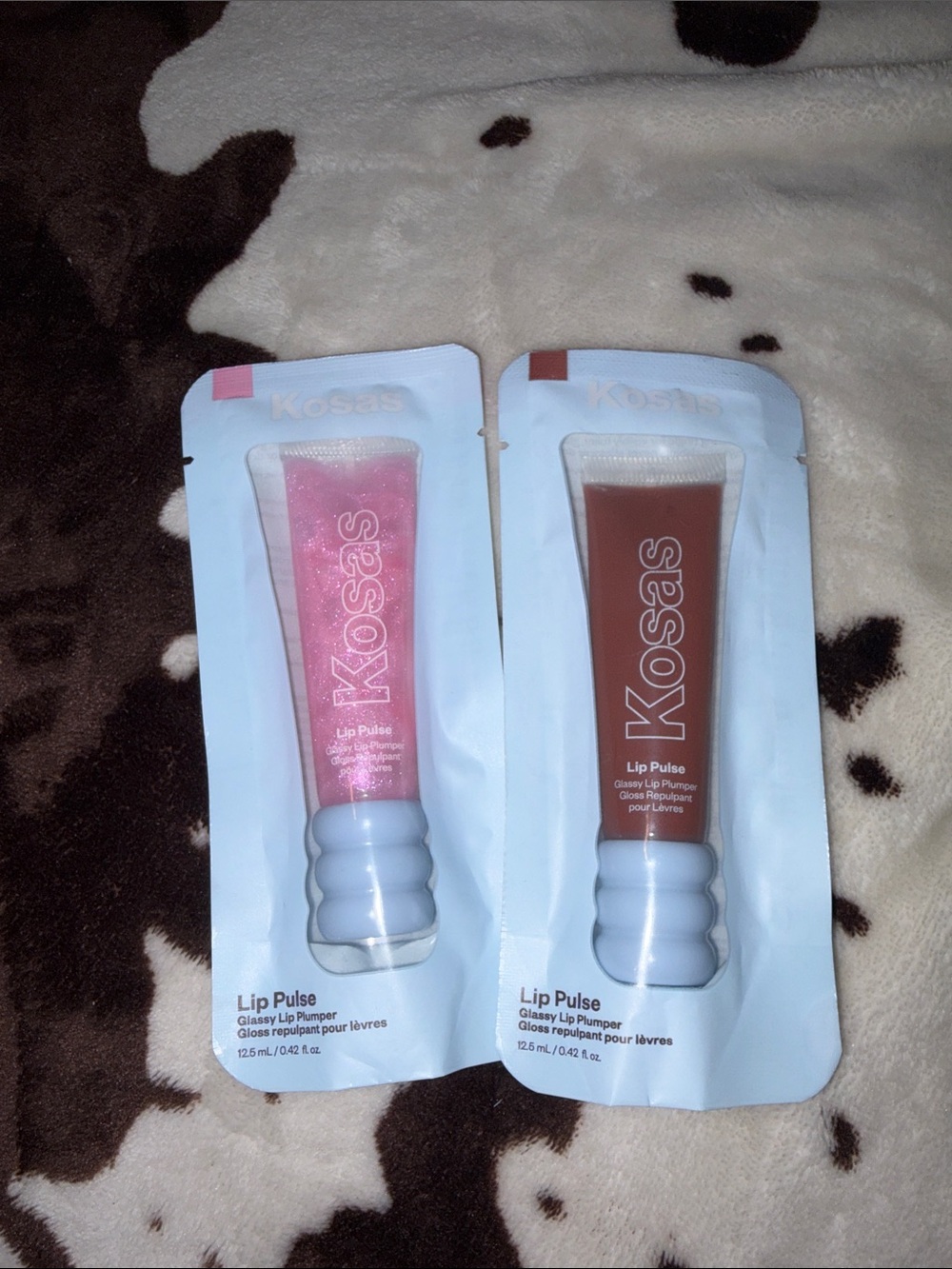 Kosas Lip Pulse Glossy Lip Plumper - Pink & Brown